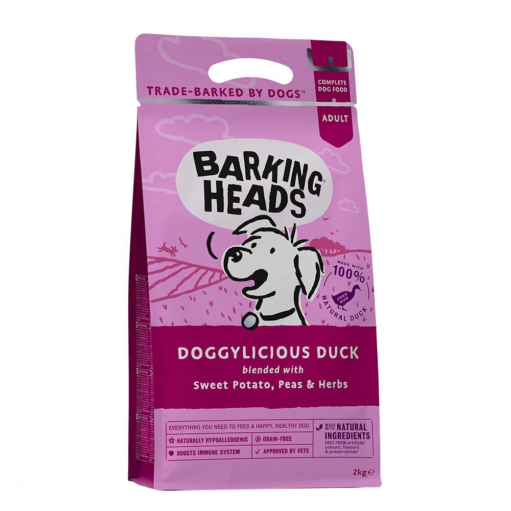 Barking Heads toit väikest-keskmist tõugu koertele Duck Grain Free​, 2 kg hind ja info | Koerte kuivtoit ja krõbinad | hansapost.ee