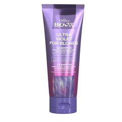 Intensiivselt taastav toniseeriv šampoon heledatele ja hallidele juustele L'biotica Biovax Ultra Violet For Blonds Shampoo, 200ml цена и информация | Шампуни | hansapost.ee