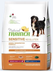 Natural Trainer Sensitive No Gluten для собак средних и крупных пород с утятиной 3кг цена и информация | Trainer Natural Товары для животных | hansapost.ee