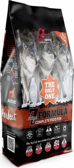 Alpha Spirit 7 Days Week Menüü täisväärtuslik kuivtoit koertele, 12kg цена и информация | Koerte kuivtoit ja krõbinad | hansapost.ee