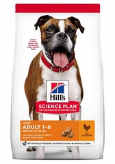 Корм для собак Hill's Sience Plan Light Medium Adult с курицей, 2,5 кг цена и информация | Сухой корм для собак | hansapost.ee