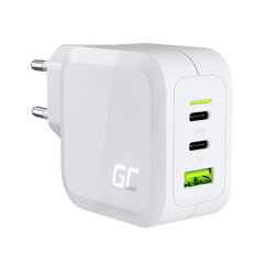 Green Cell CHARGC08W 2x USB-C, 1x USB-A, 3A цена и информация | Зарядные устройства для телефонов | hansapost.ee