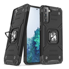 Telefoniümbris Wozinsky Ring Armor Case Kickstand Tough Rugged Cover for Samsung Galaxy S21 FE, must hind ja info | Telefonide kaitsekaaned ja -ümbrised | hansapost.ee