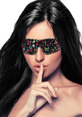 Сексуальная маска для глаз Ouch! Printed Eye Mask, черная/разные цвета цена и информация | БДСМ и фетиш | hansapost.ee