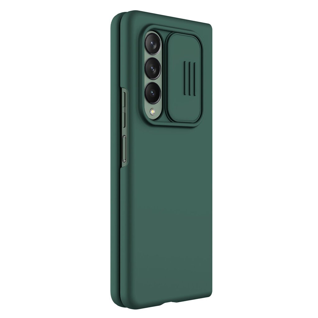 Telefoniümbris Nillkin CamShield Silky Silicone Case Cover with Camera Cover for Samsung Galaxy Z Fold 3, roheline hind ja info | Telefonide kaitsekaaned ja -ümbrised | hansapost.ee