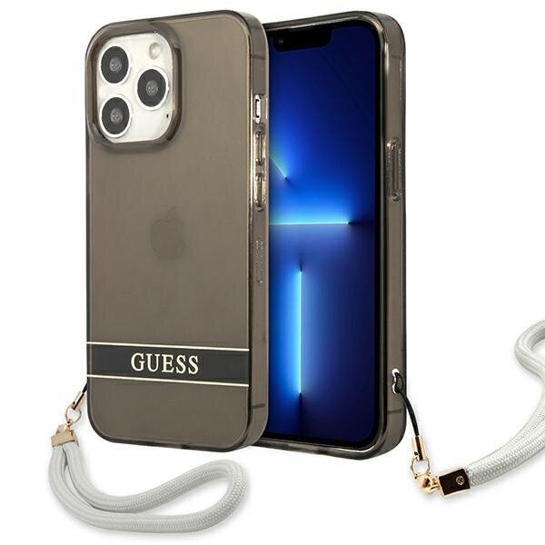 Telefoniümbris Guess GUHCP13XHTSGSK iPhone 13 Pro Max 6,7", must цена и информация | Telefonide kaitsekaaned ja -ümbrised | hansapost.ee