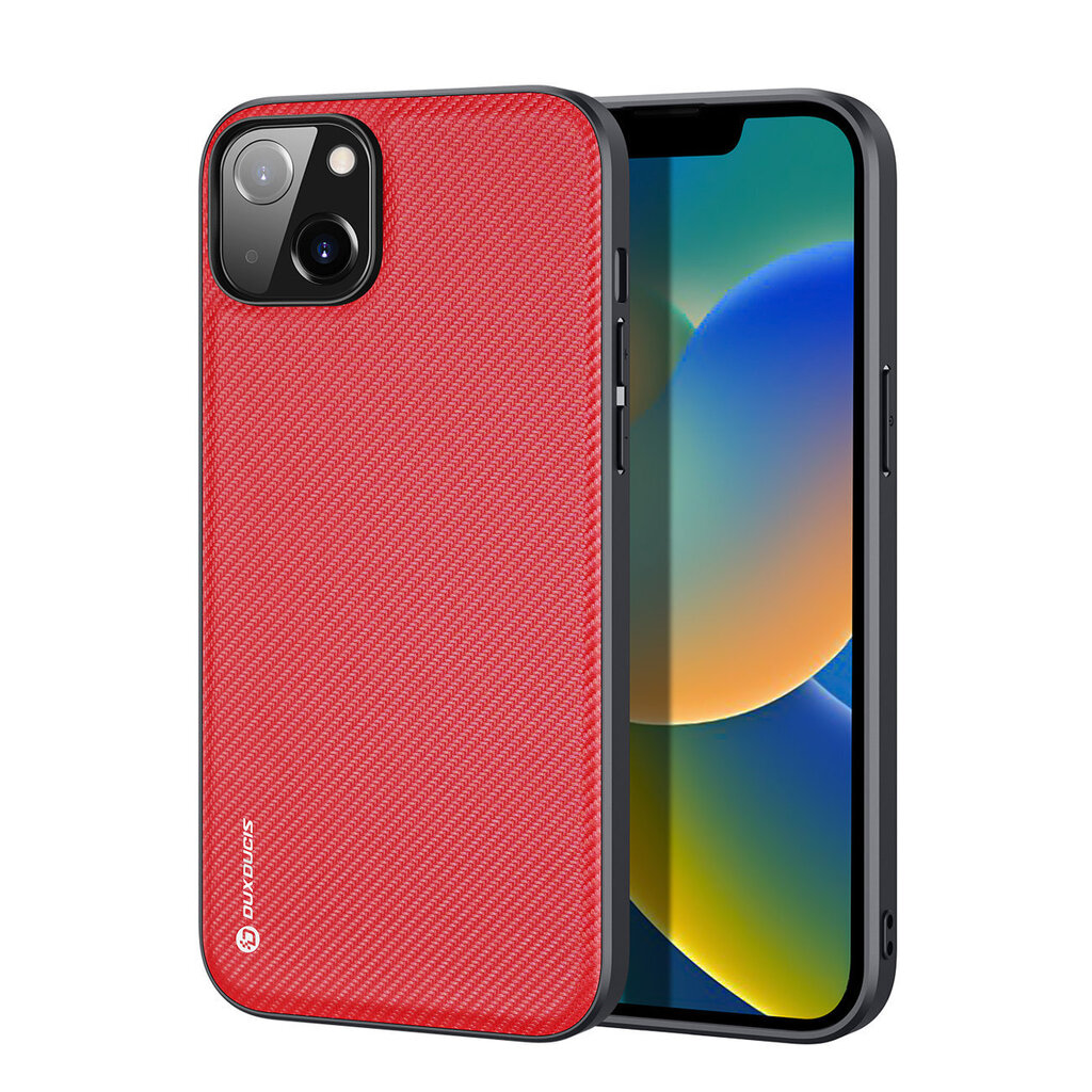 Telefoniümbris Dux Ducis Fino case cover made of nylon for iPhone 14 Plus, punane цена и информация | Telefonide kaitsekaaned ja -ümbrised | hansapost.ee