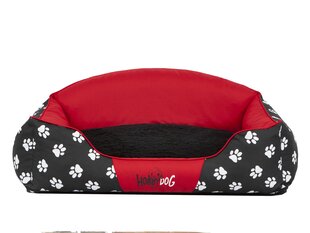 Лежак Hobbydog Exclusive L, красный/черный цена и информация | Лежаки, домики | hansapost.ee