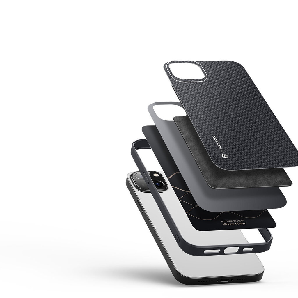 Telefoniümbris Dux Ducis Fino case cover nylon covered iPhone 14 Plus, must hind ja info | Telefonide kaitsekaaned ja -ümbrised | hansapost.ee