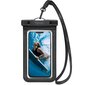 Telefoniümbris Spigen A601 Universaalne veekindel kott, must цена и информация | Telefonide kaitsekaaned ja -ümbrised | hansapost.ee