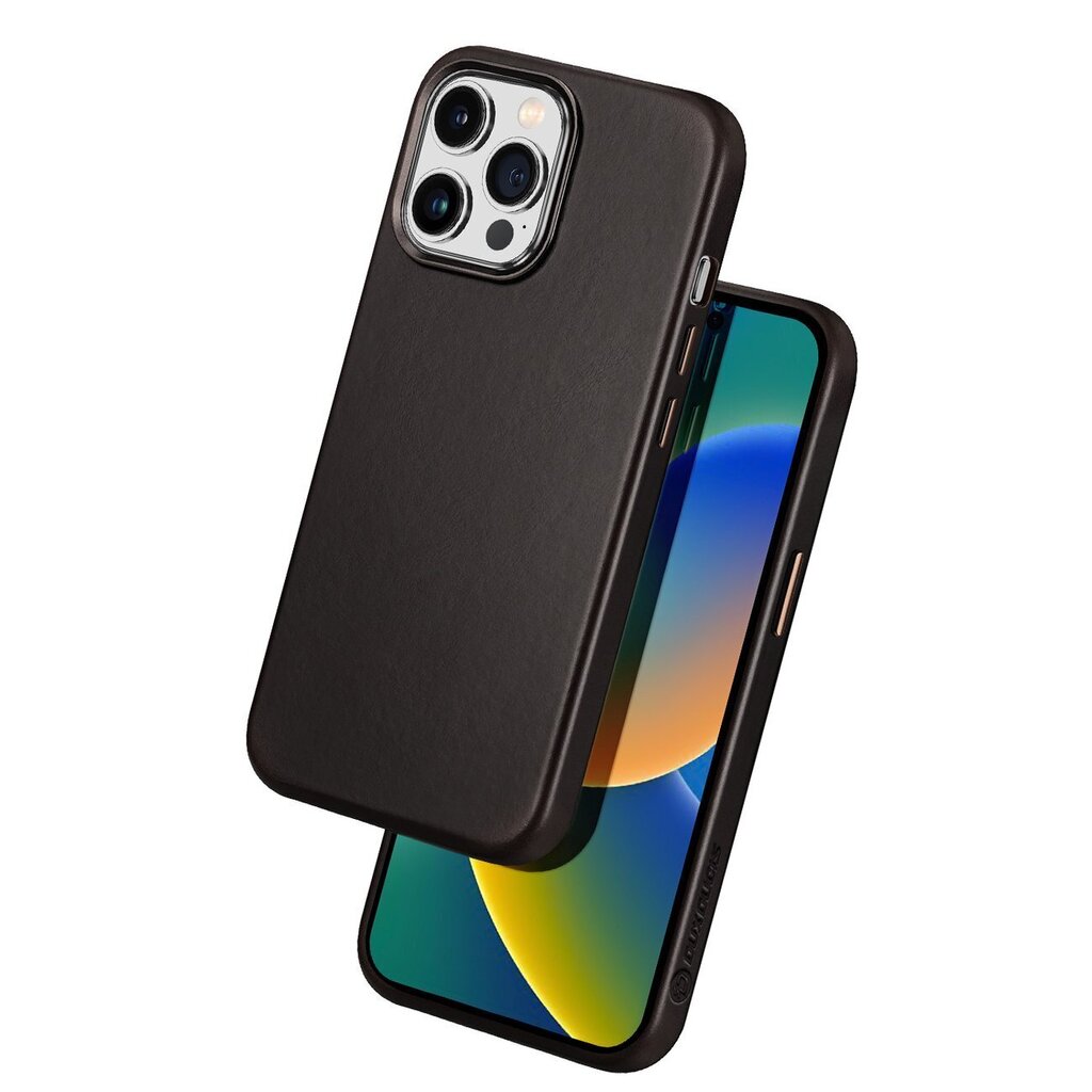 Telefoniümbris Dux Ducis Naples Case for iPhone 14 Pro Max Leather Cover (MagSafe Compatible), pruun hind ja info | Telefonide kaitsekaaned ja -ümbrised | hansapost.ee