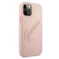 Telefoniümbris Guess iPhone 12 Pro Max 6,7" różowy/pink hardcase Saffiano Vintage Script, roosa цена и информация | Telefonide kaitsekaaned ja -ümbrised | hansapost.ee