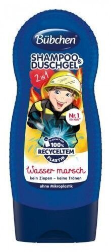 Šampoon ja dušigeel Bübchen Kinder Shampoo & Duschgel Wasser marsch, 230 ml цена и информация | Laste ja ema kosmeetika | hansapost.ee