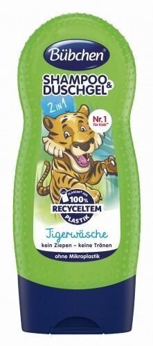 Šampoon ja dušigeel Bübchen Shampoo & Shower Tiger Wash, 230 ml цена и информация | Laste ja ema kosmeetika | hansapost.ee