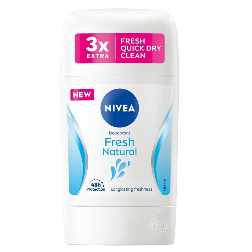 Pulkdeodorant Nivea Fresh Natural, 50 ml hind ja info | Deodorandid | hansapost.ee