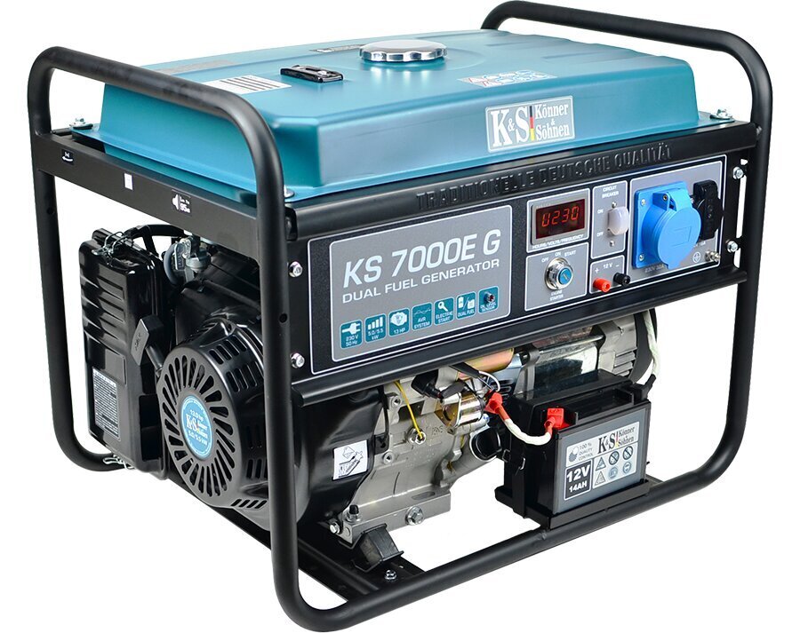 Bensiini/LPG Generaator KS7000E-G цена и информация | Elektrigeneraatorid | hansapost.ee