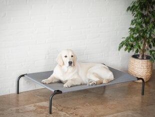 Hobbydog лежак Iron Grey Linen L, 80x42x15 см цена и информация | Лежаки, домики | hansapost.ee