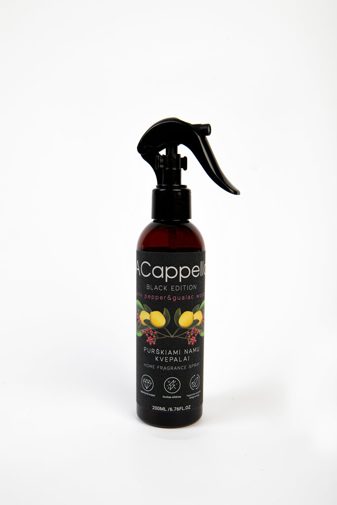 Black Edition pihustatav koduparfüüm, Pink Pepper & Guaiac Wood, 200 ml hind ja info | Lõhnapulgad ja kodulõhnastajad | hansapost.ee