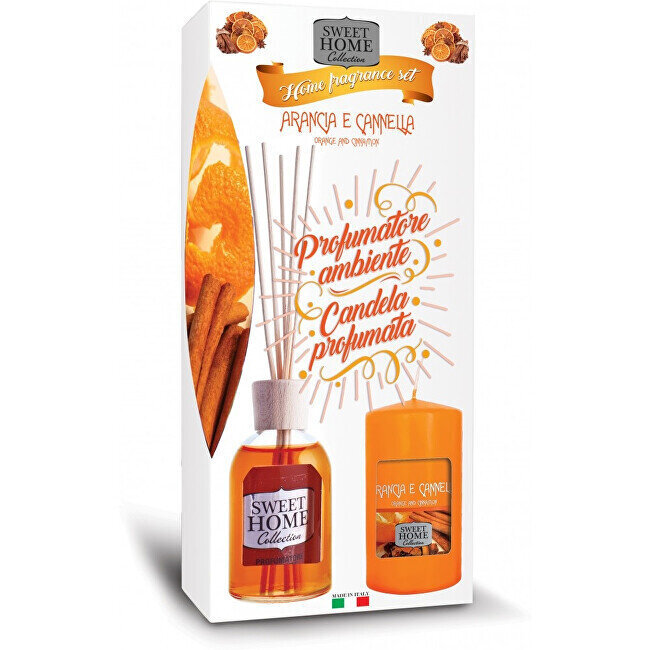 Pulkadega kodulõhn Sweet Home Collection, 100 ml + lõhnaküünal, 135 g цена и информация | Lõhnapulgad ja kodulõhnastajad | hansapost.ee