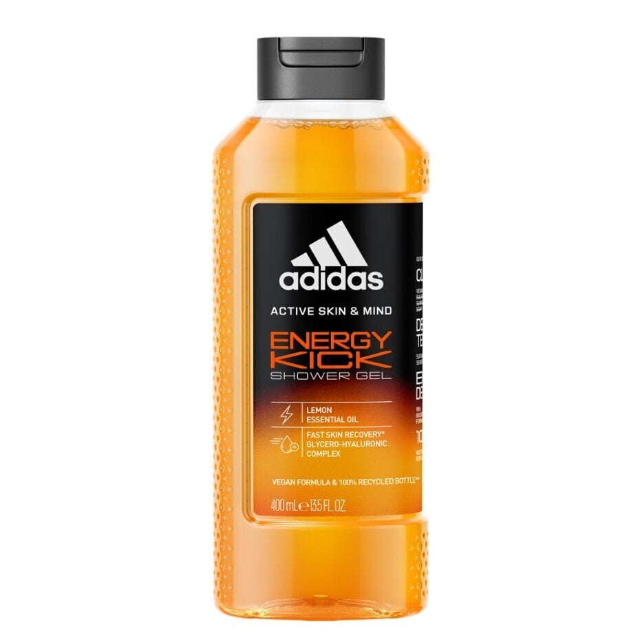 Dušigeel Adidas Energy Kick, 400 ml цена и информация | Dušigeelid, õlid | hansapost.ee