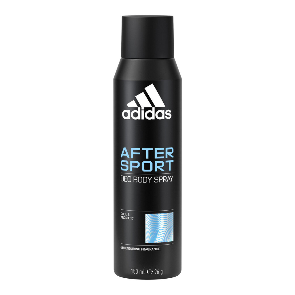 Spreideodorant meestele Adidas After Sport, 150 ml hind ja info | Deodorandid | hansapost.ee