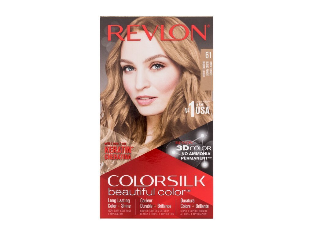Juuksevärv Revlon ColorSilk 61 Dark Blonde, 59,1 ml цена и информация | Juuksevärvid | hansapost.ee