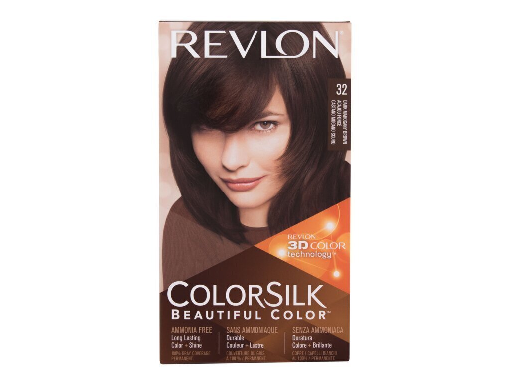 Juuksevärv Revlon ColorSilk 32 Dark Mahogany Brown, 59,1 ml цена и информация | Juuksevärvid | hansapost.ee