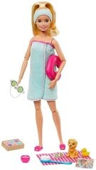 Кукла Mattel Barbie Wellness Spa Doll Blonde, с аксессуарами цена и информация | Игрушки для девочек | hansapost.ee