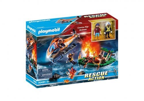 Playmobil 70491 - Coastal Fire Mission цена и информация | Klotsid ja konstruktorid | hansapost.ee