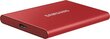 Samsung SSD T7 1TB, Punane (MU-PC1T0R/WW) цена и информация | Välised kõvakettad | hansapost.ee