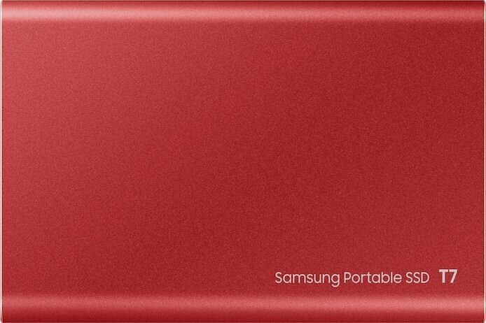 Samsung SSD T7 1TB, Punane (MU-PC1T0R/WW) hind ja info | Välised kõvakettad | hansapost.ee