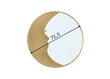 Seinapeegel A2A Moon 72,5 cm, kuldne цена и информация | Peeglid | hansapost.ee