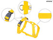 Reguleeritavad traksid Amiplay Guard Samba, L, Yellow цена и информация | Koerte kaelarihmad ja traksid | hansapost.ee