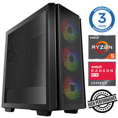 Стационарный компьютер INTOP Ryzen 5 5500 16GB 1TB SSD M.2 NVME RX580 8GB no-OS цена и информация | Стационарные компьютеры | hansapost.ee