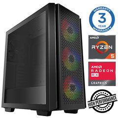 INTOP Ryzen 5 5500 16GB 500SSD M.2 NVME RX580 8GB no-OS цена и информация | Стационарные компьютеры | hansapost.ee