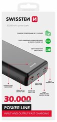 Swissten Line Power Bank Переносная зарядная батарея 2xUSB / USB-C / Micro USB / Lightning / 20W / 30000 mAh цена и информация | Зарядные устройства Power bank | hansapost.ee