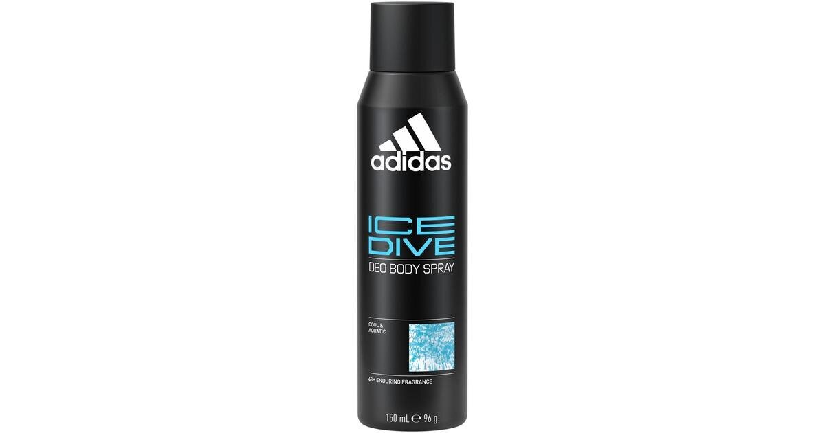 Meeste spreideodorant Adidas Ice Dive, 150 ml цена и информация | Deodorandid | hansapost.ee