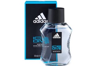 Туалетная вода Adidas Ice Dive EDT для мужчин, 50 мл цена и информация | Духи для Него | hansapost.ee