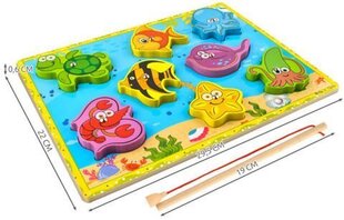 Laste magnetiline puidust kalapüügimäng цена и информация | Развивающие игрушки для детей | hansapost.ee