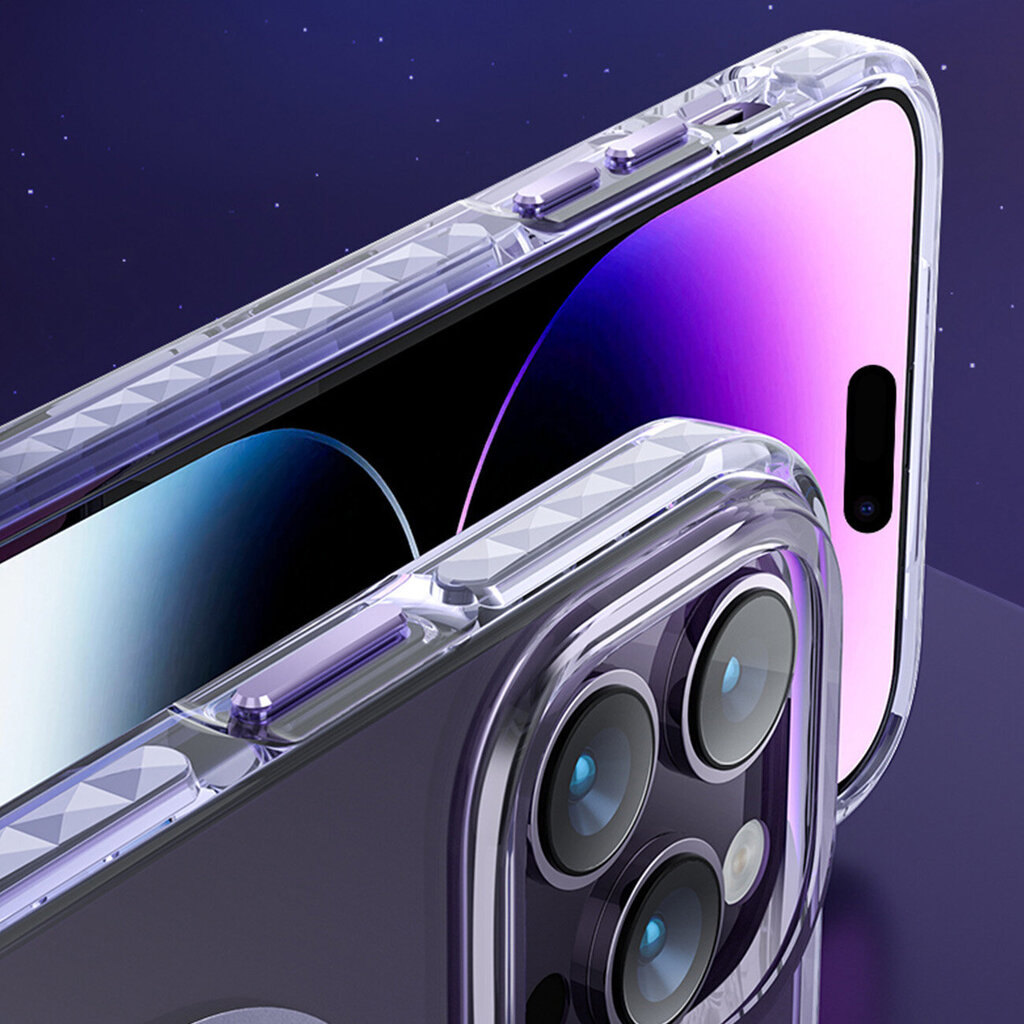 Kingxbar PQY Ice Crystal iPhone 14 Plus MagSafe, roosa hind ja info | Telefonide kaitsekaaned ja -ümbrised | hansapost.ee