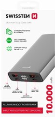 Swissten Aluminium 10000 mAh hind ja info | Akupangad | hansapost.ee