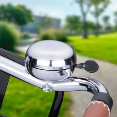 Велосипедный звонок Dunlop, серебристый цена и информация | Звонки, сигналы на велосипед | hansapost.ee