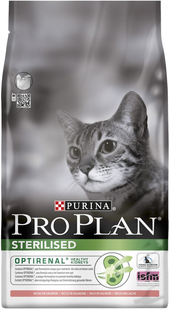 Pro plan sterilised cat salmon 1.5kg hind ja info | Kassi kuivtoit ja kassikrõbinad | hansapost.ee