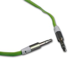 Audio cable jack 3,5mm - jack 3,5mm 1,0 m green bulk hind ja info | Forever Kodumasinad | hansapost.ee