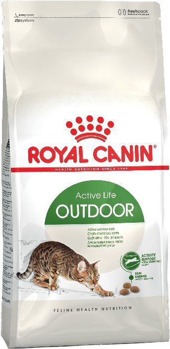 Kuivtoit Royal Canin õuekassidele Outdoor, 30, 2 kg цена и информация | Kassi kuivtoit ja kassikrõbinad | hansapost.ee