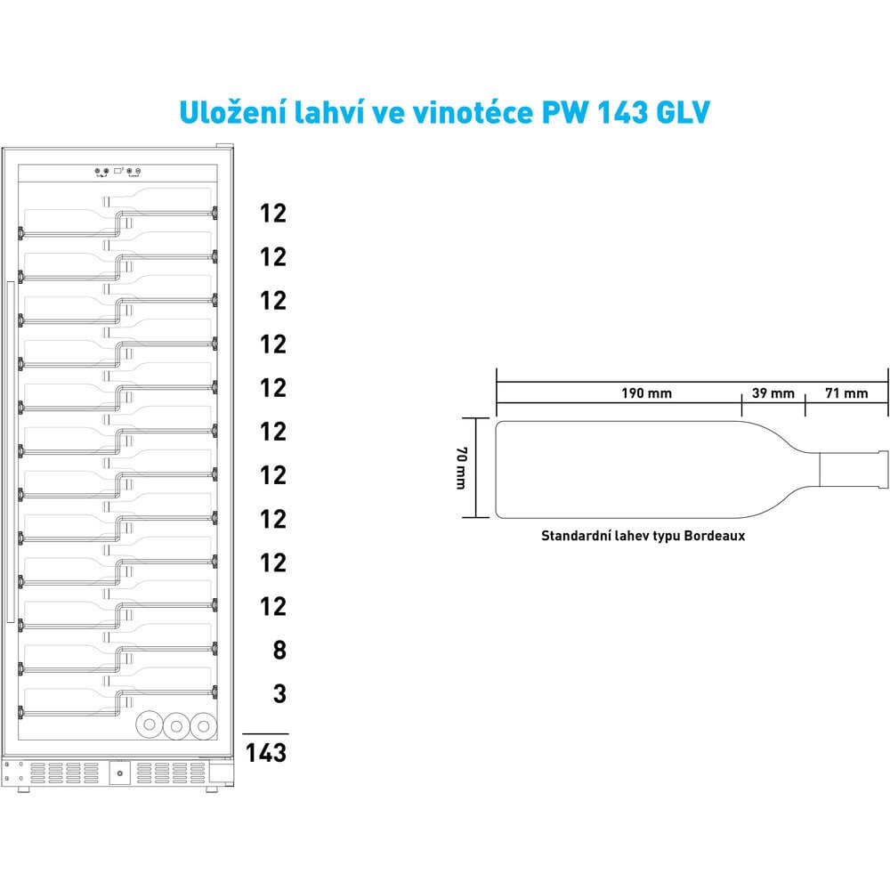 Philco PW 143 GLV hind ja info | Veinikülmkapid | hansapost.ee