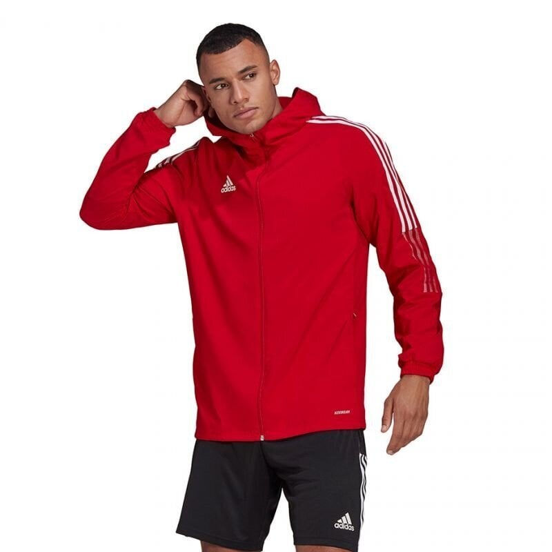 Meeste dressipluus Adidas Tiro 21 Windbreaker M, punane hind ja info | Spordiriided meestele | hansapost.ee