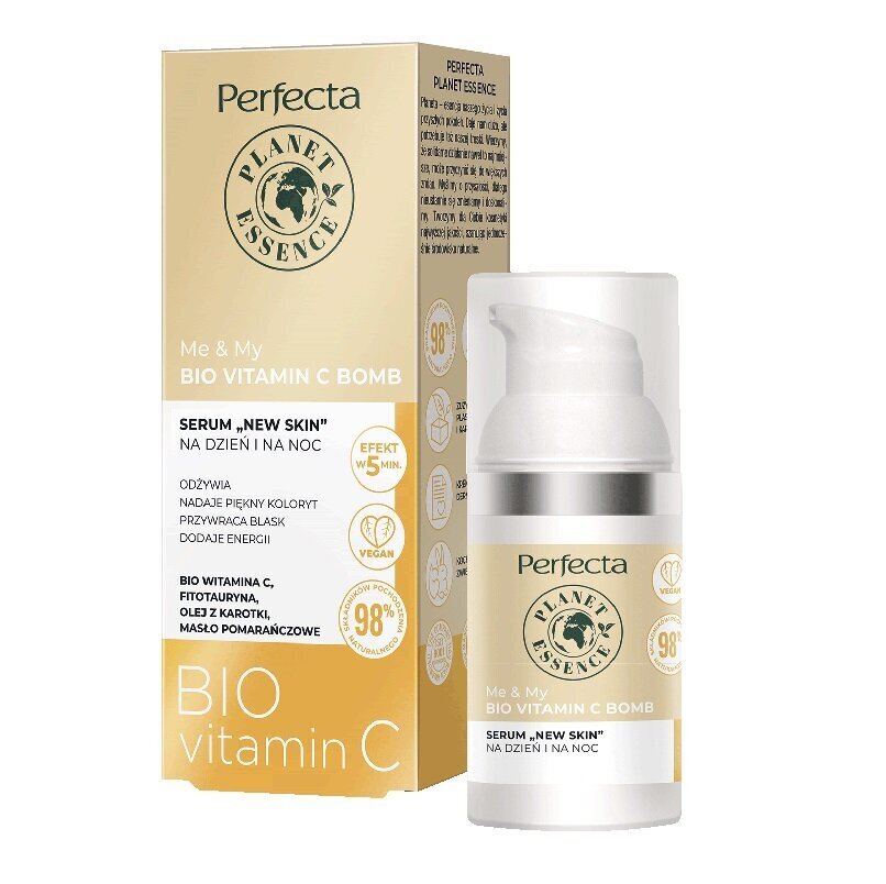 C-vitamiiniga näoseerum päevaks ja ööks New Skin Perfecta Me & My Bio Vitamin-C Bomb, 30ml hind ja info | Näoõlid, ampullid ja seerumid | hansapost.ee