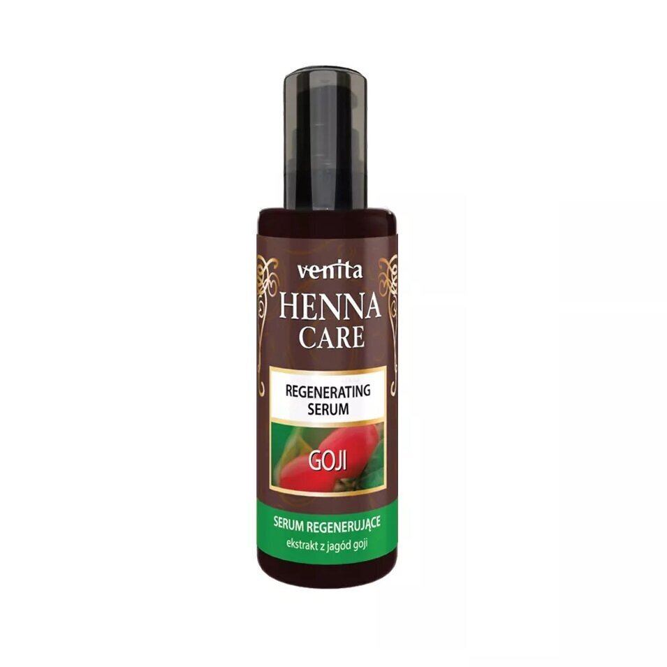 Intensiivne taastav seerum juustele ja juukseotstele Venita Henna Care Goji, 50ml hind ja info | Juuksemaskid, õlid ja seerumid | hansapost.ee