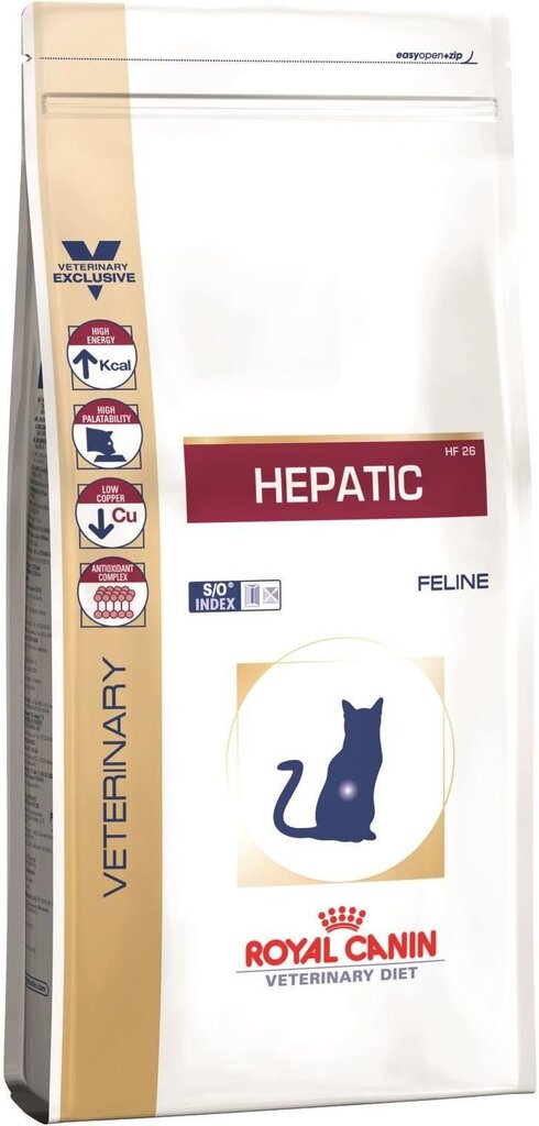 Royal Canin probleemse maksaga kassidele Hepatic, 4 kg hind ja info | Kassi kuivtoit ja kassikrõbinad | hansapost.ee